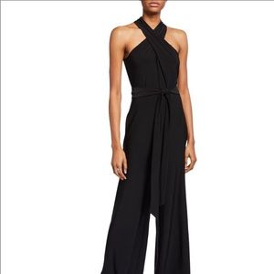 Sam Edelman Criss Cross Neck Black Jumpsuit